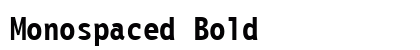 Monospaced Bold preview