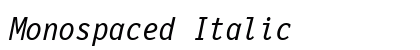 Monospaced Italic Preview