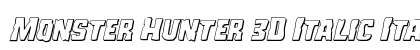 Monster Hunter 3D Italic Italic preview