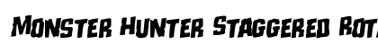 Monster Hunter Staggered Rotalic Italic preview