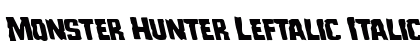 Monster Hunter Leftalic Italic preview