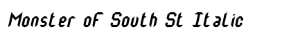 Monster oF South St Italic preview