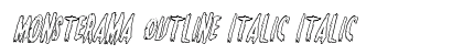 Monsterama Outline Italic Italic preview