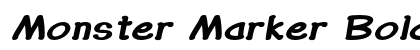 Monster Marker Bold Italic Preview