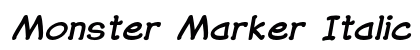 Monster Marker Italic Preview