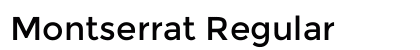 Montserrat Regular Preview