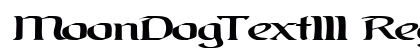 MoonDogText111 Regular Preview