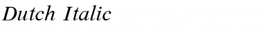 Dutch Font