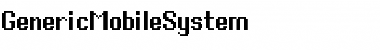 Generic Mobile System Font