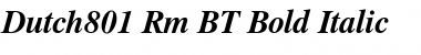 Dutch801 Rm BT Bold Italic Font