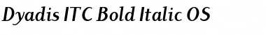 Dyadis ITC Bold Italic Font