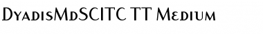 DyadisMdSCITC TT Medium Font