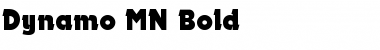 Dynamo MN Bold Font Dynamo MN Bold Font