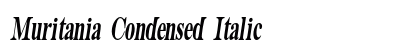 Muritania Condensed Italic preview