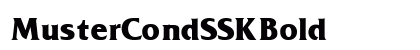 MusterCondSSK Bold preview