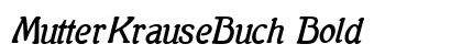 MutterKrauseBuch Bold preview