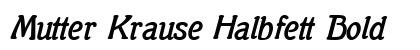 Mutter Krause Halbfett Bold preview