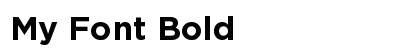 My Font Bold preview