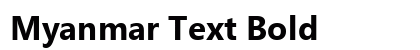 Myanmar Text Bold preview