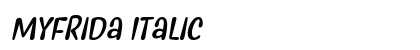 Myfrida Italic preview
