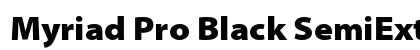 Myriad Pro Black SemiExtended Preview