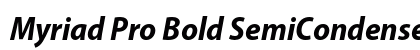 Myriad Pro Bold SemiCondensed Italic Preview