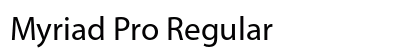 Myriad Pro Regular Preview