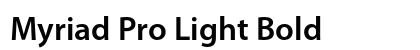 Myriad Pro Light Bold preview
