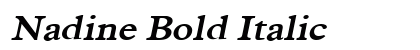 Nadine Bold Italic Preview