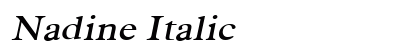 Nadine Italic Preview