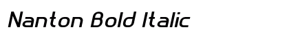 Nanton Bold Italic Preview