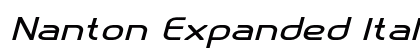 Nanton Expanded Italic Preview