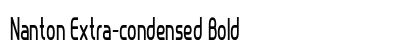 Nanton Extra-condensed Bold Preview