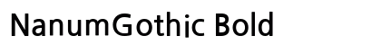NanumGothic Bold preview