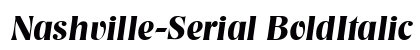 Nashville-Serial BoldItalic Preview