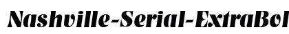 Nashville-Serial-ExtraBold RegularItalic Preview