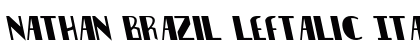 Nathan Brazil Leftalic Italic preview