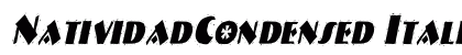 NatividadCondensed Italic preview