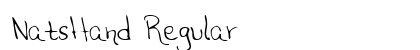 NatsHand Regular preview