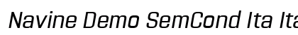 Navine Demo SemCond Ita Italic preview