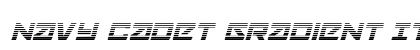 Navy Cadet Gradient Italic Italic preview