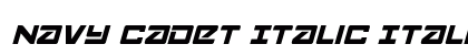 Navy Cadet Italic Italic preview