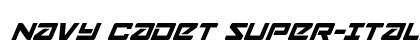 Navy Cadet Super-Italic Italic preview