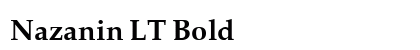 Nazanin LT Bold preview