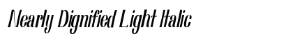 Nearly Dignified Light Italic preview
