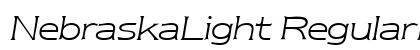 NebraskaLight RegularItalic preview