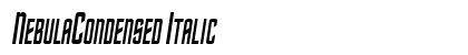 NebulaCondensed Italic Preview