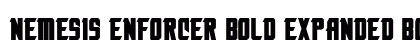 Nemesis Enforcer Bold Expanded Bold preview