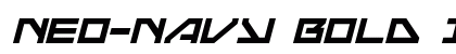 Neo-Navy Bold Italic Bold Italic preview
