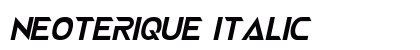 NEOTERIQUE Italic preview